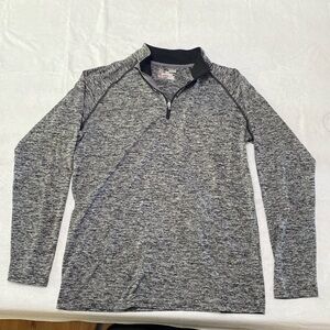 Under armor gray lightweight halfway zipper jacket size s in good condition